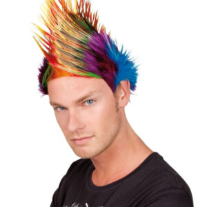 Perücke Irokese, multicolor