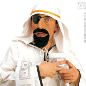 Scheichset (Kopfbedeckung, Augenklappe, Bart)