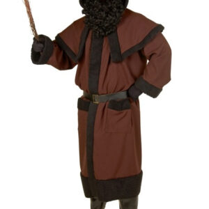 Ruprechtmantel braun mit Kapuze + Pellerine, Gürtel Größe: Univ.