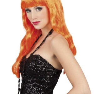 Perücke Party chique orange