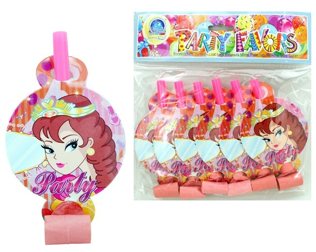 Luftrüssel Prinzessin Design 6 Stück - ca 14x8cm