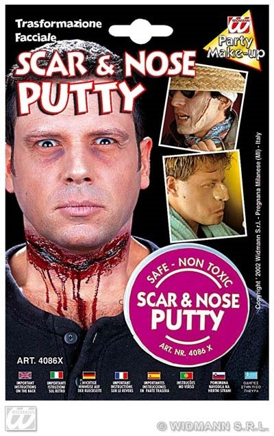 Narben, Wunden und Nasen Kit auf Karte ca 19,5x13 cm