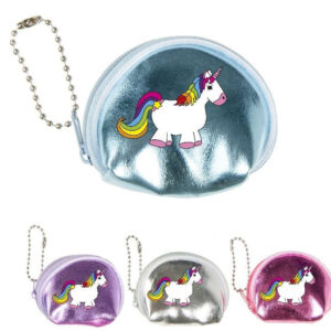 Geldbörse Einhorn 4 Farben sortiert ca 7 x 6 cm