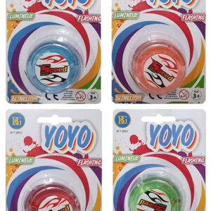 Jojo mit Licht 4-fach sortiert ca 5,5 cm