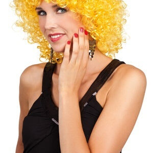Perücke - Club Lockenfrisur gelborange