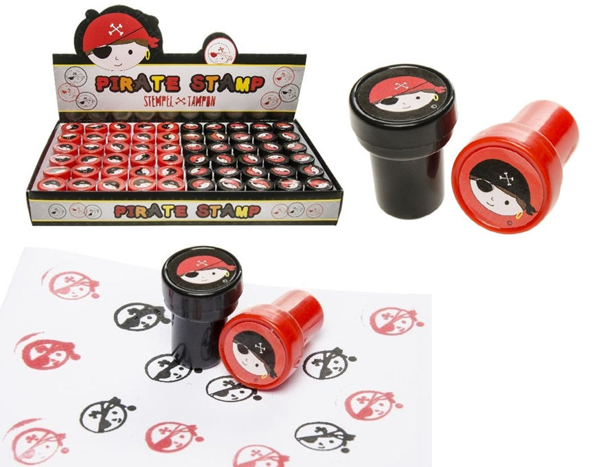 Stempel Pirat 2 Farben sortiert ca 3,5 x 2,5 cm