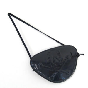 Plastik-Augenklappe mit Relief, schwarz, lose