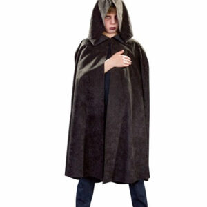 schwarzer Kapuzenumhang Größe: 140/152