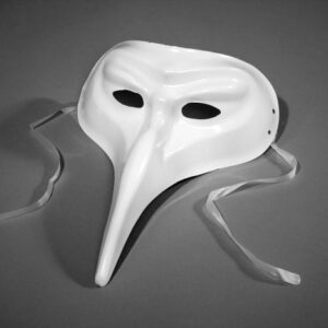 "Schnabelmaske ""Pantalone"", weiß "