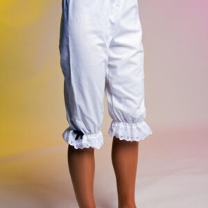 Stoff-Kniehose, weiß, für Kinder Größe: 110/116