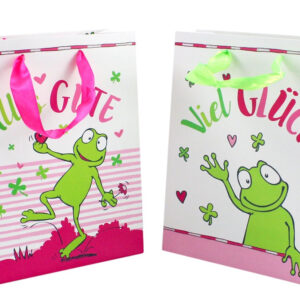 HALLO GLÜCK Geschenktasche ca 23 x 18 x 8 cm