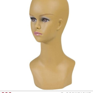 Perückenkopf Mulatta Frau ca 40 cm