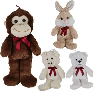 Tier mit Schleife 4-fach ca 30 cm