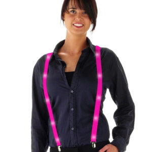 LED-Hosenträger neonpink