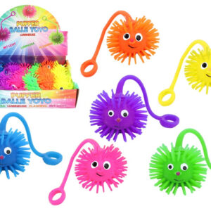 Fluffy Ball mit Licht 6 Farben sortiert ca 5 cm