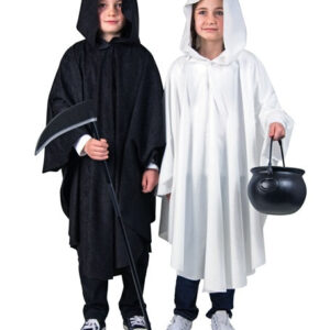 Kapuzen-Umhang, schwarz Größe: 152/164