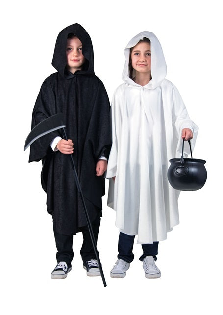 Kapuzen-Umhang, schwarz Größe: 152/164