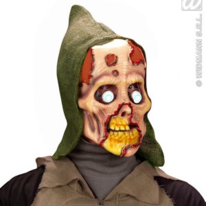 Maske - Totenkopf Zombie mit Haube