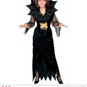 Kostüm Spiderlady (Kleid mit Stehkragen und Gürtel) Größe M Größe M