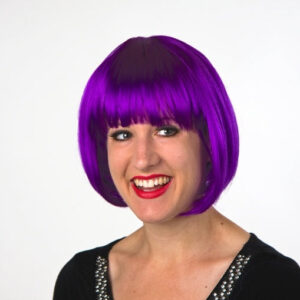 Lilo: Pagenkopf-Perücke, lila