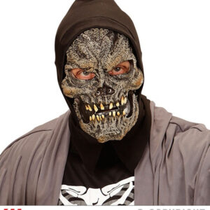 Maske Sensenmann mit Kapuze Latexschaum