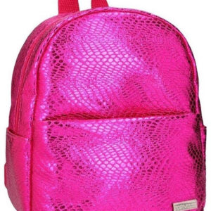 Depesche Top Model kleiner Rucksack, pink, Schlangenprägung