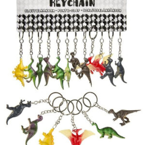 Dino mehrfach sortiert an SchlĂŒsselanhĂ€nger - ca 5-6cm