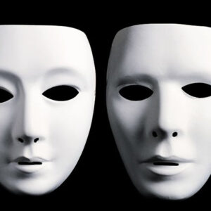 weiße Maske, weiblich