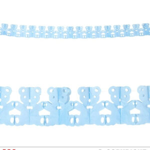 Girlande Teddybär blau ca 300 cm