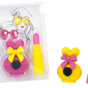 Radierer Beauty 2er Set 2-fach sortiert in Schachtel - ca 7,5x5,5x2,5cm