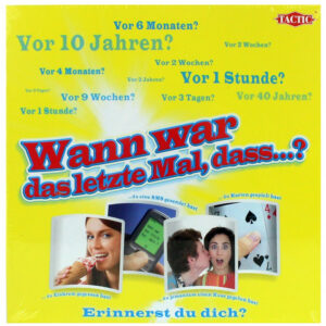 Winning Moves Spiel Wann war das letze Mal ? - in Box ca 25x25x6,5cm