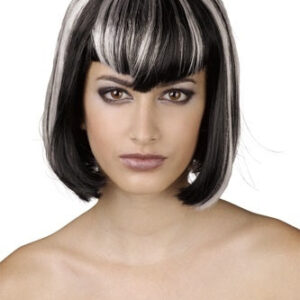 Perücke - Vampir dream schwarz mit Strähnchen