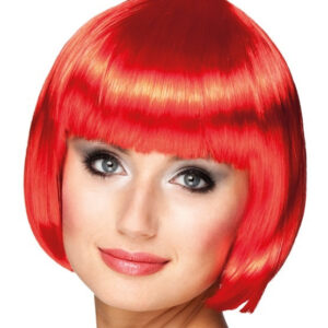 Perücke Cabaret rot
