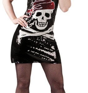 Kostüm - Kleid luxe Dazzle Skull - Größe M