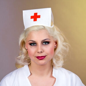 Schwesternhäubchen, weiß