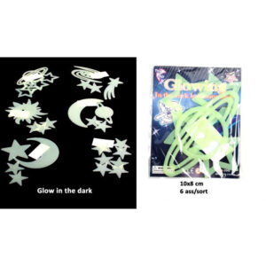 Galaxie nachtleuchtend 6-fach sortiert auf Karte ca 10x8cm