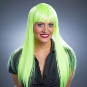 Luna: Langhaar-Perücke leuchtgelb