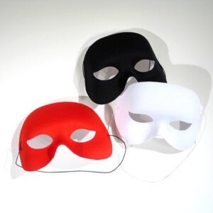 Stoffhalbmaske, schwarz