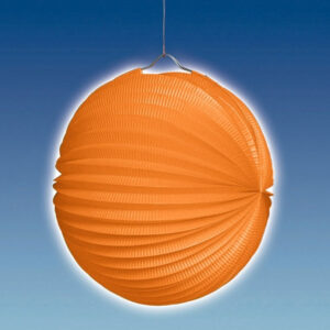 Lampion, ca. 25 cm Ø, orange