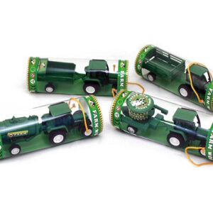 Farm Traktor mit Anhänger 4 fach sortiert in Dose ca 17x6cm