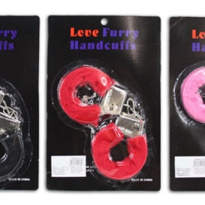 Sexy Plüschhandschellen auf Karte