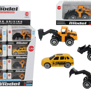 Baufahrzeug METALL 4-fach sortiert, in Box ca 10x5,5x4 cm