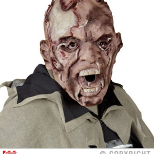 Maske -Zombie- mit Würmern