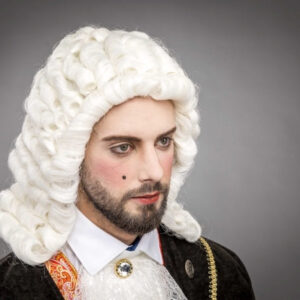 Perücke Richter, weiß