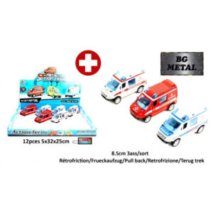 Einsatzfahrzeug 3-fach sortiert METALL - ca 8,5cm