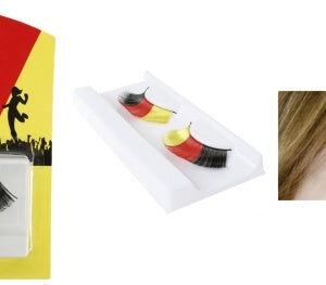 Wimpern in Deutschlandfarben