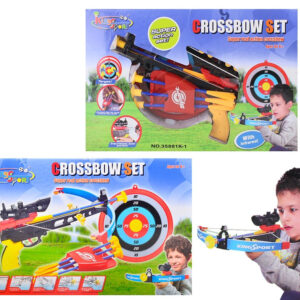 Armbrust mit Köcher und Zielscheibe - in Box ca 51x33x6,5cm