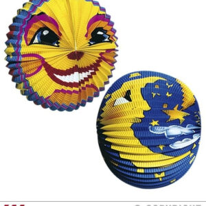 Mond Laterne 2er Set - sort. in 2 Modellen rund Ø 25 cm - oval Ø 30 cm