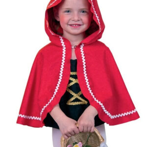 Rotkäppchen-Umhang, rot Größe: 116-134