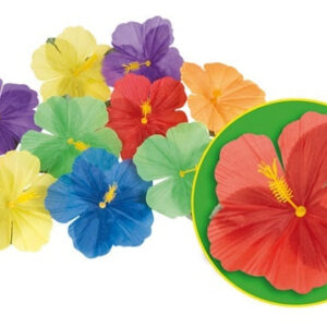 Blüte Deko Hibiscus 6-fach sortiert - ca 11cm
